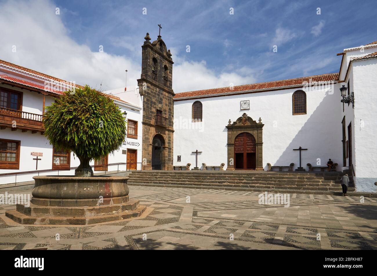 Außenfassade des Museums Museo Insular de La Palma in Plaza de San Francisco (Santa Cruz de La Palma, La Palma, Kanarische Inseln, Spanien) Stockfoto