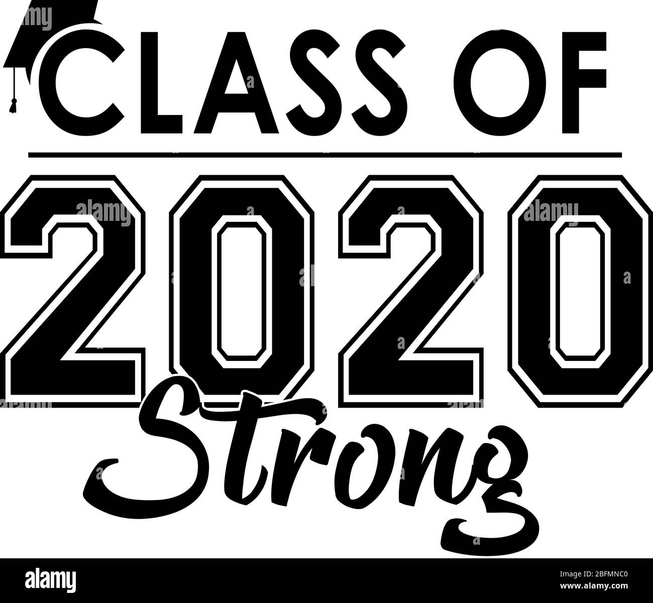 Klasse von 2020 STARK Stockfoto