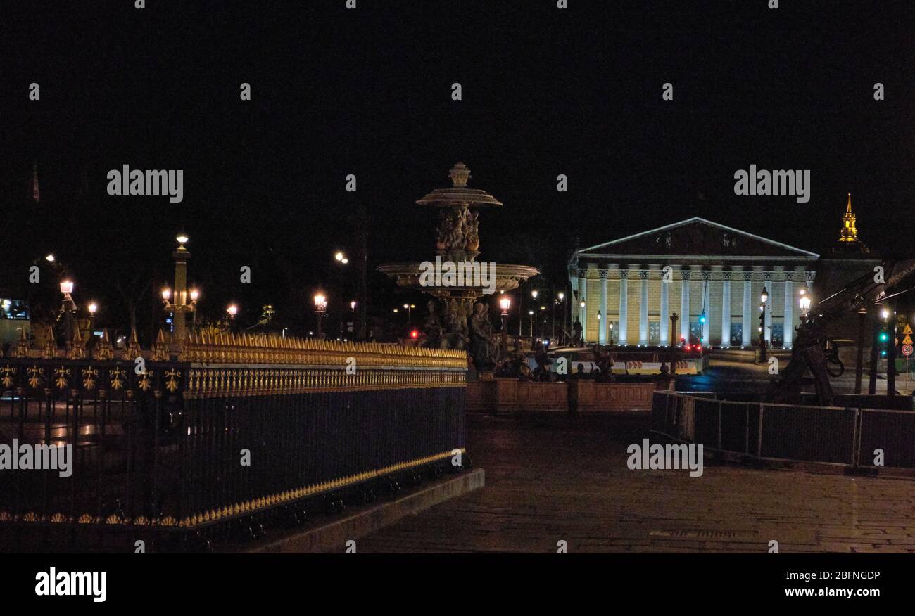 Place de la Concorde und Nationalversammlung Stockfoto