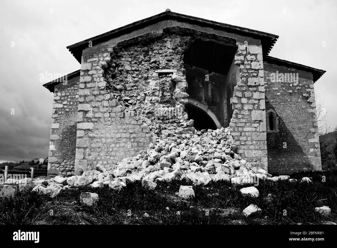 L'Aquila Erdbeben. Abruzzen. Italien Stockfoto