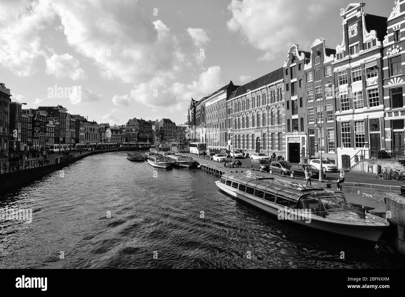 Kanäle von Amsterdam Stockfoto