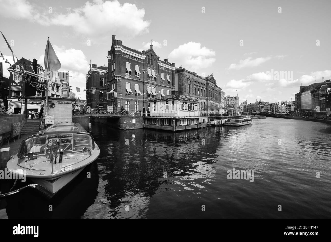 Kanäle von Amsterdam Stockfoto