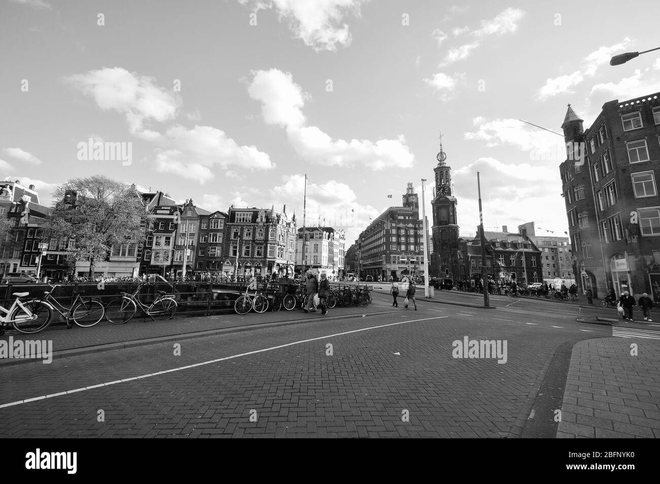 Kanäle von Amsterdam Stockfoto