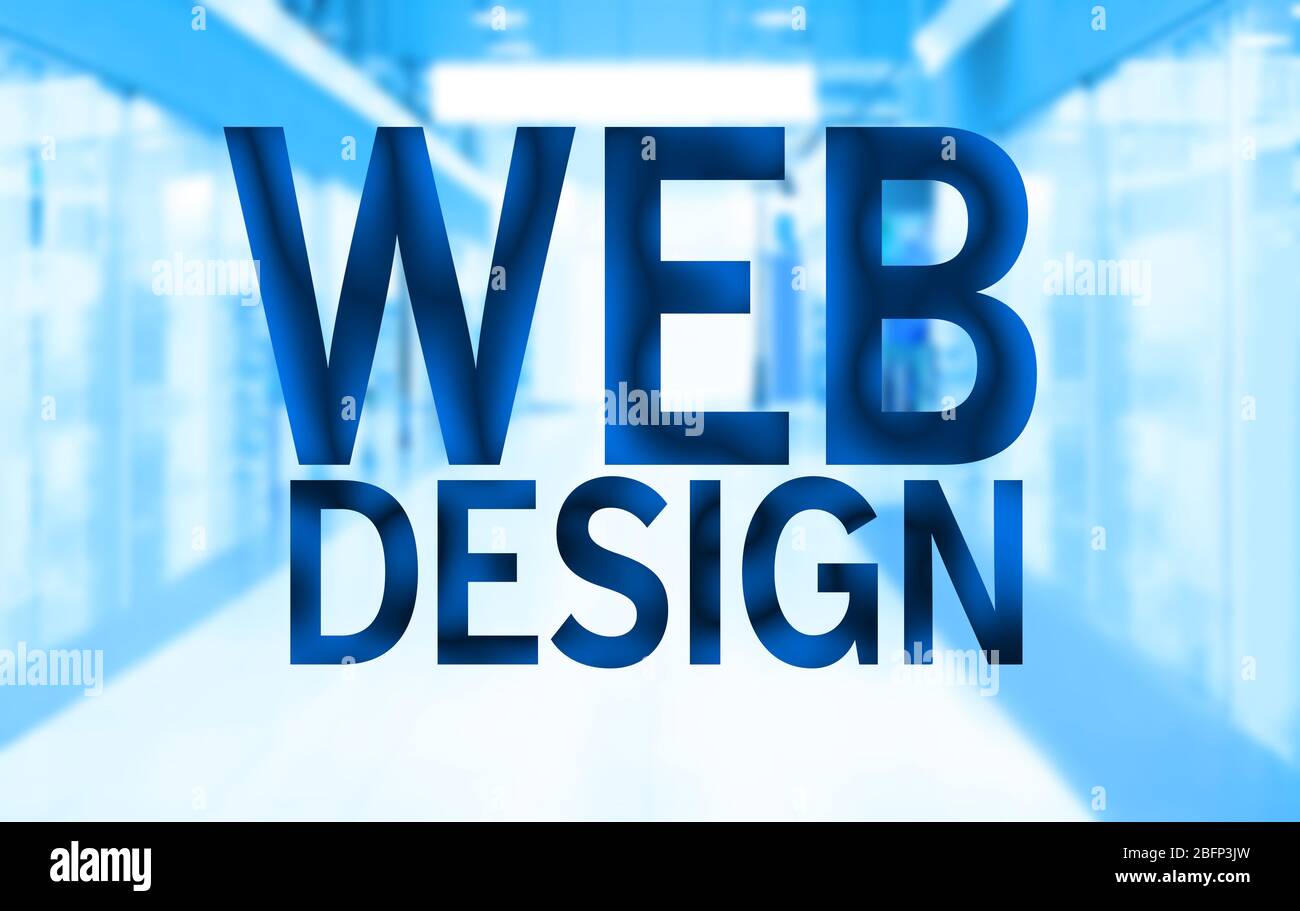 Webdesign Konzept. Abstrakter Hintergrund Stockfoto