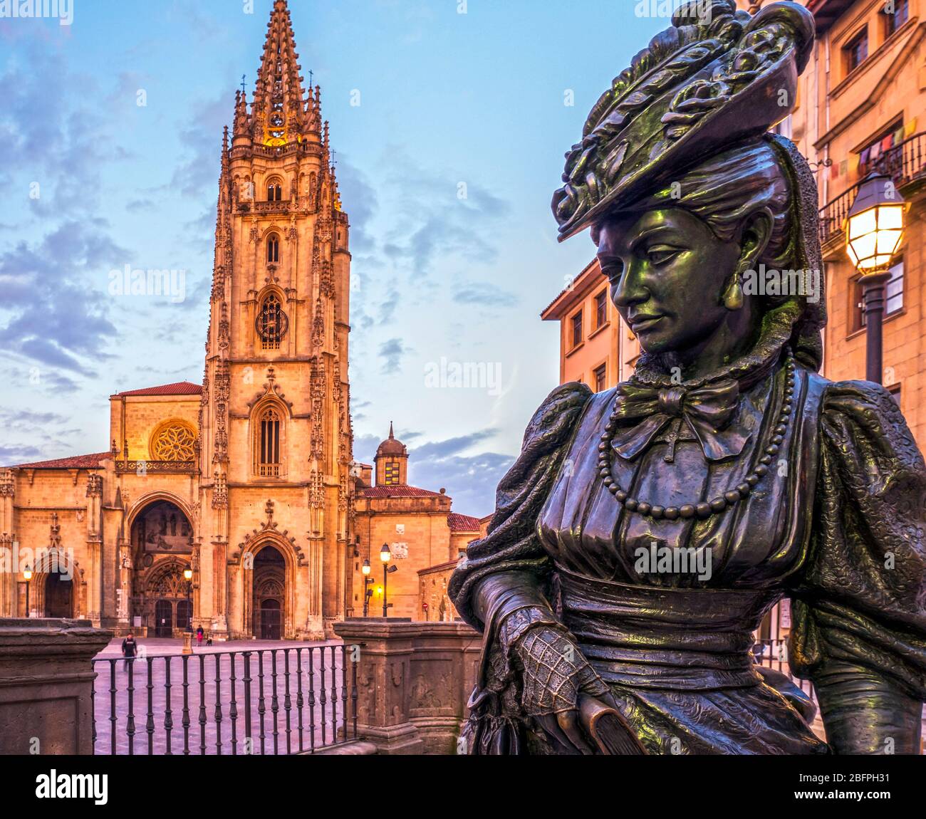 La Regenta y la catedral de Oviedo. Asturien. España Stockfoto