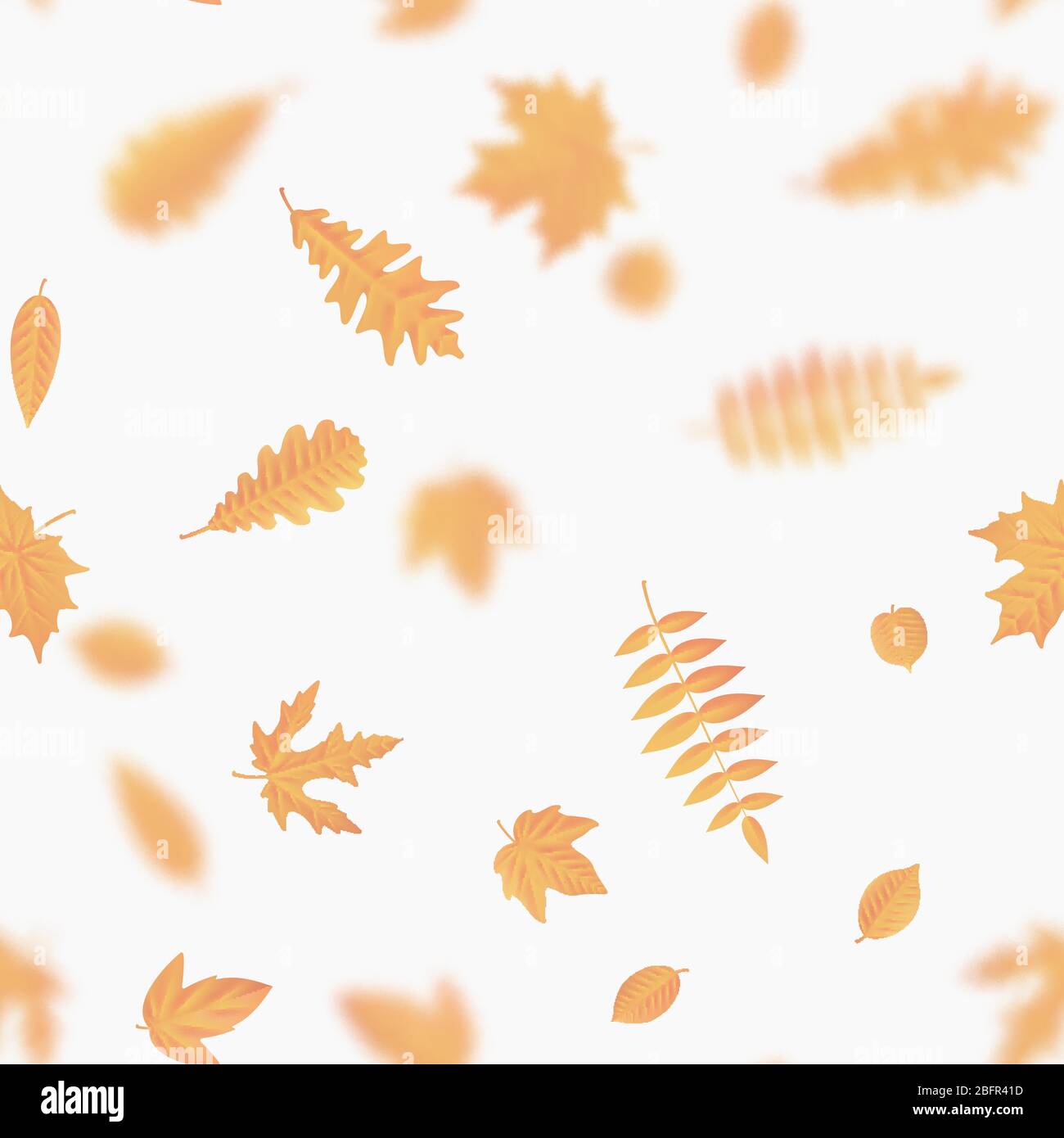 Herbstkomposition. Nahtlose Herbst Ahornblätter Muster. EPS 10 Stock Vektor