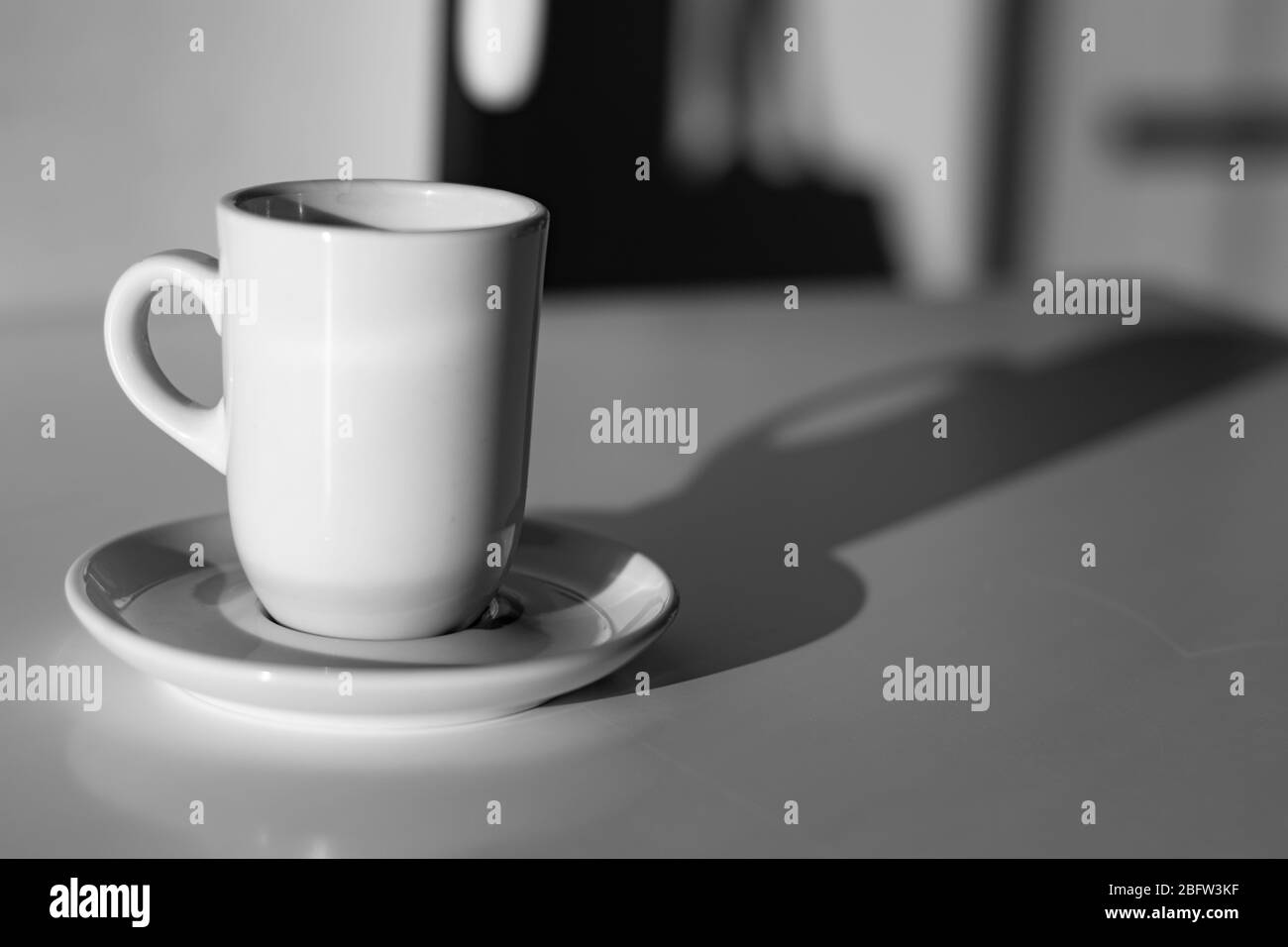 Kaffee am Morgen während der Quarantäne Stockfoto