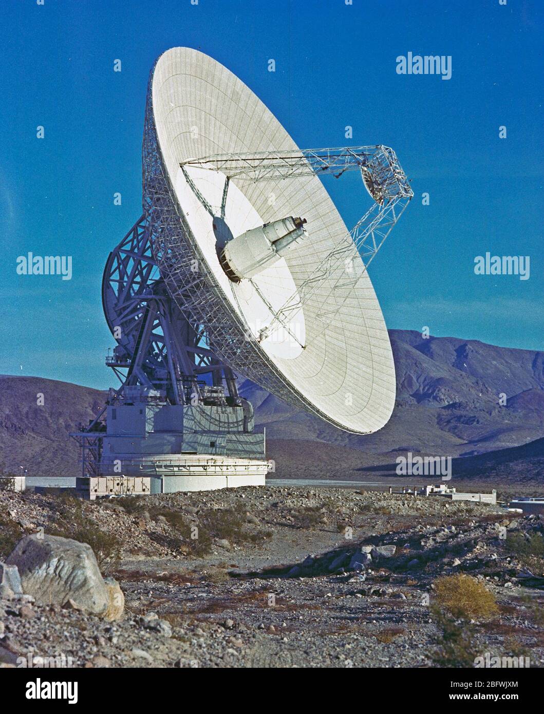 Deep Space Antenne 210' in Goldstone, CA - 1972 Stockfoto