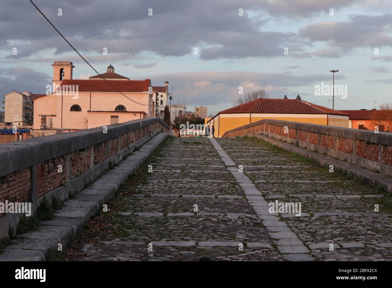Benevento - Ponte Leproso Stockfoto