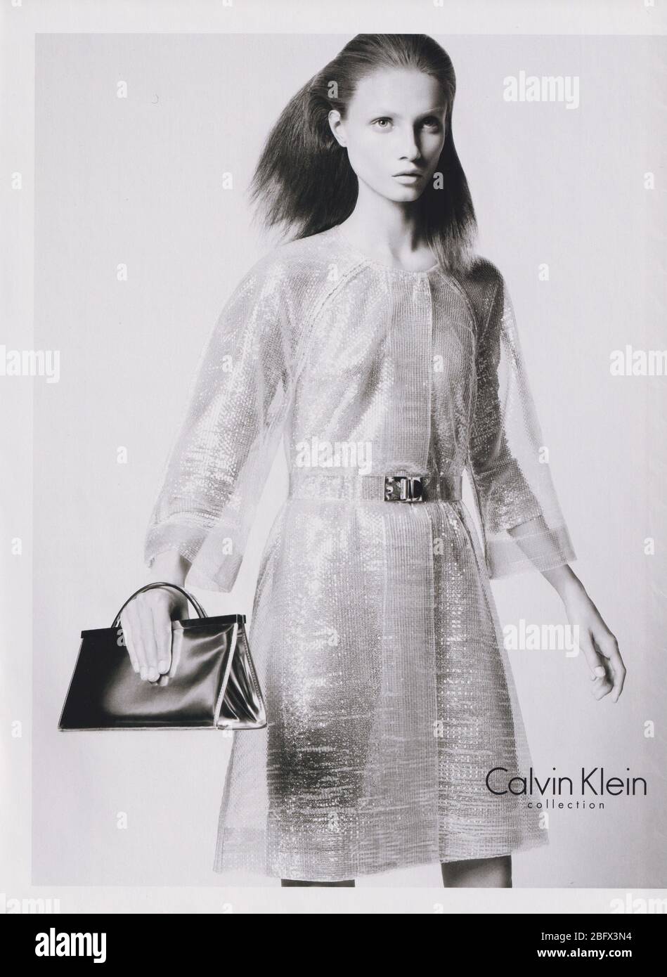 Plakat Werbung Calvin Klein Modehaus Mit Anna Selezneva In Papiermagazin Aus 09 Jahr Werbung Kreative 00er Ck Anzeige Stockfotografie Alamy