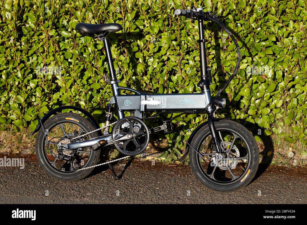 Fiido d2s faltbare Elektro-Fahrrad Straße legal in großbritannien Stockfoto