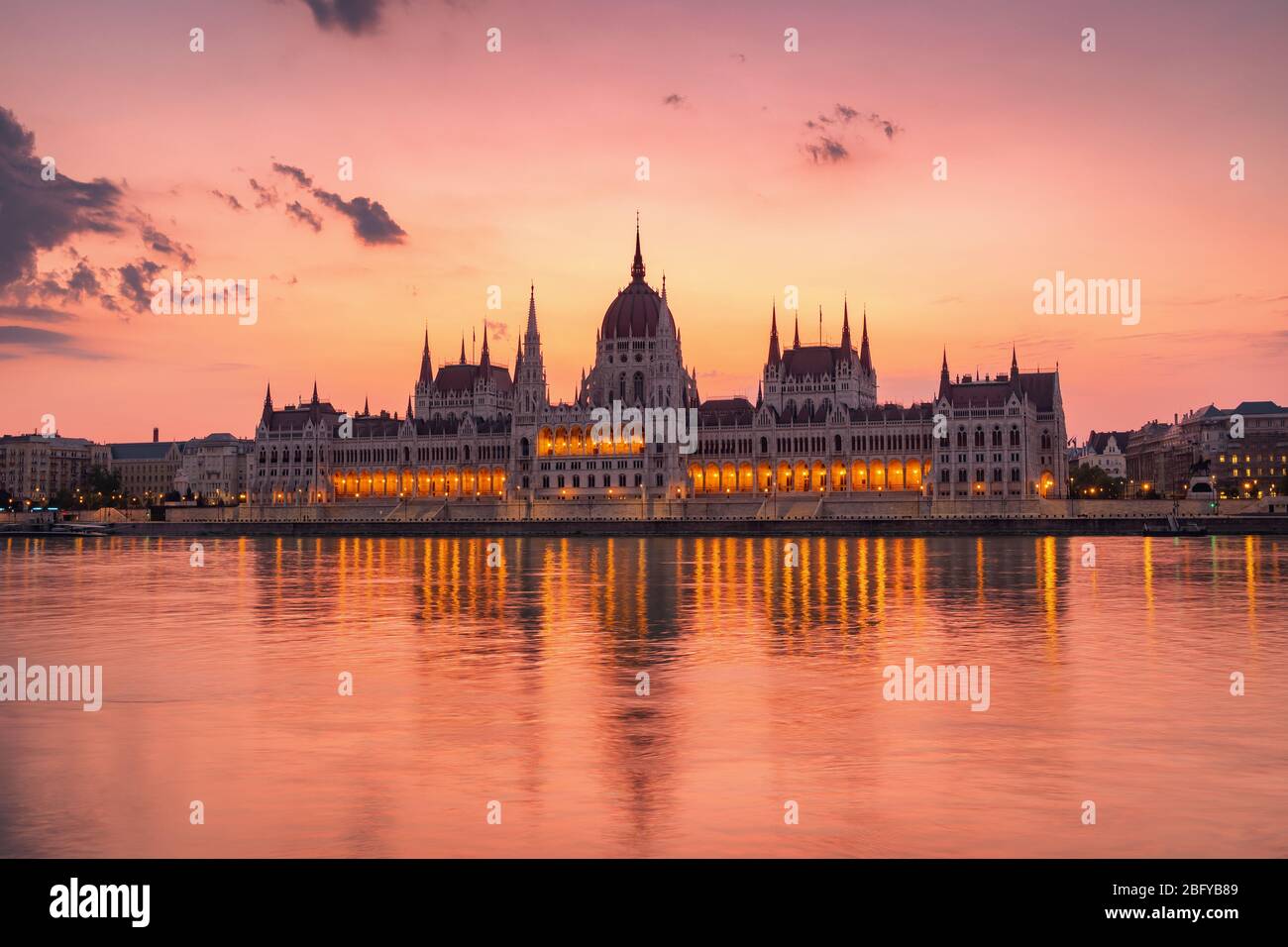 Das Gebäude des Parlaments in Budapest, Ungarn Stockfoto