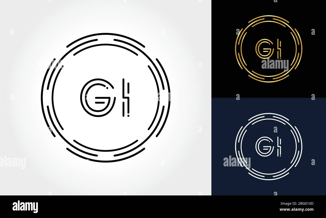 Initial Letter GI Creative Logo Design Vektor-Vorlage. Digital Luxury Letter GI-Logo-Design Stock Vektor