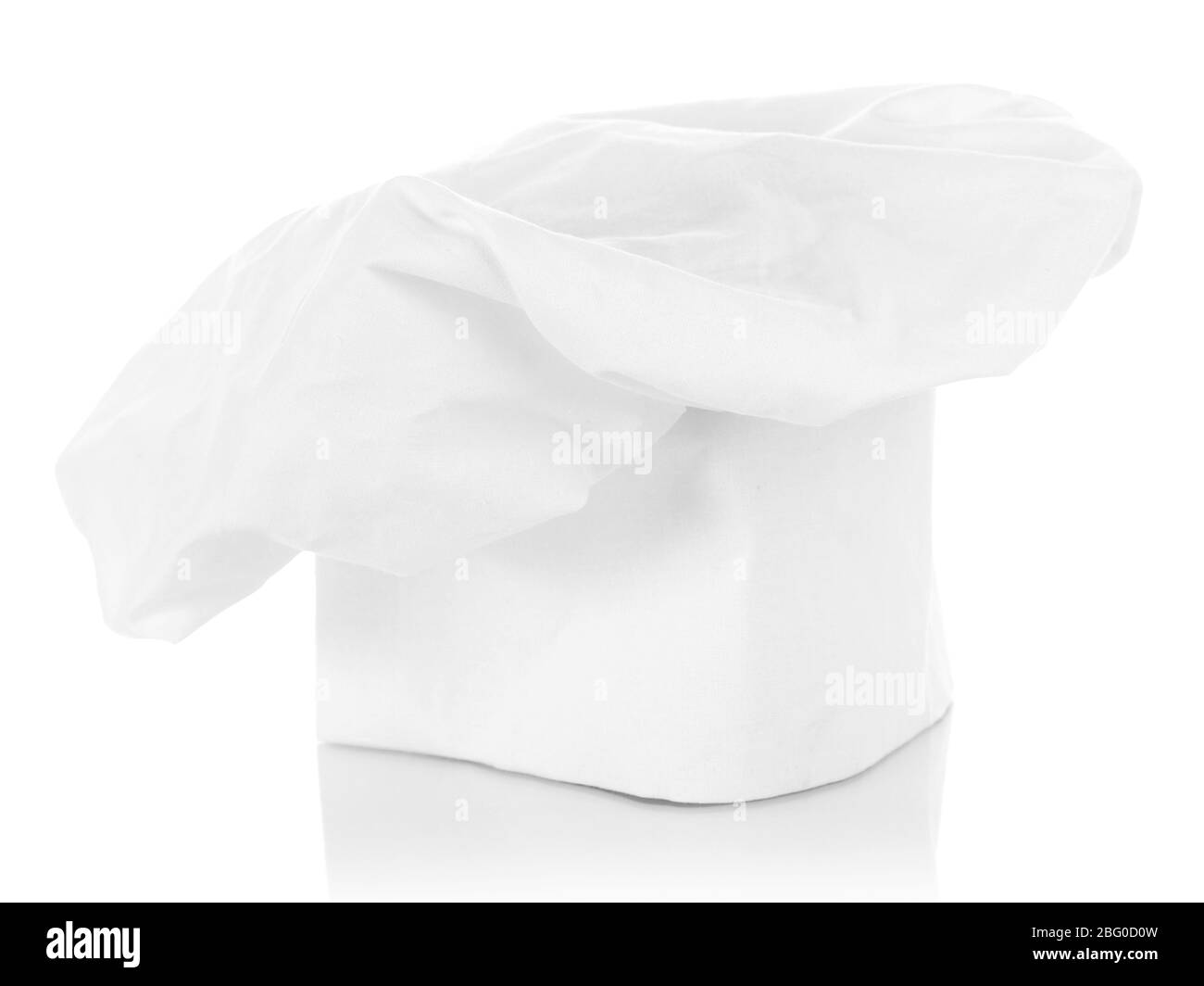 Kochmütze isoliert auf weiß Stockfoto