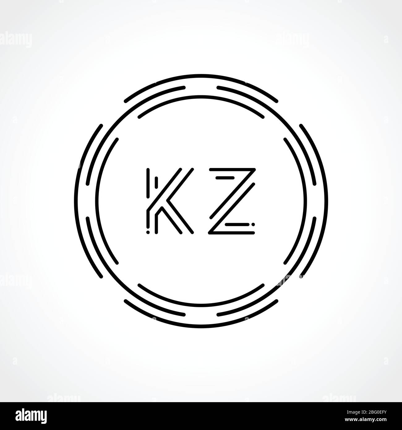 Vorlage für Vektorgrafik für das ursprüngliche Zeichen KZ-Logo. Digital ...