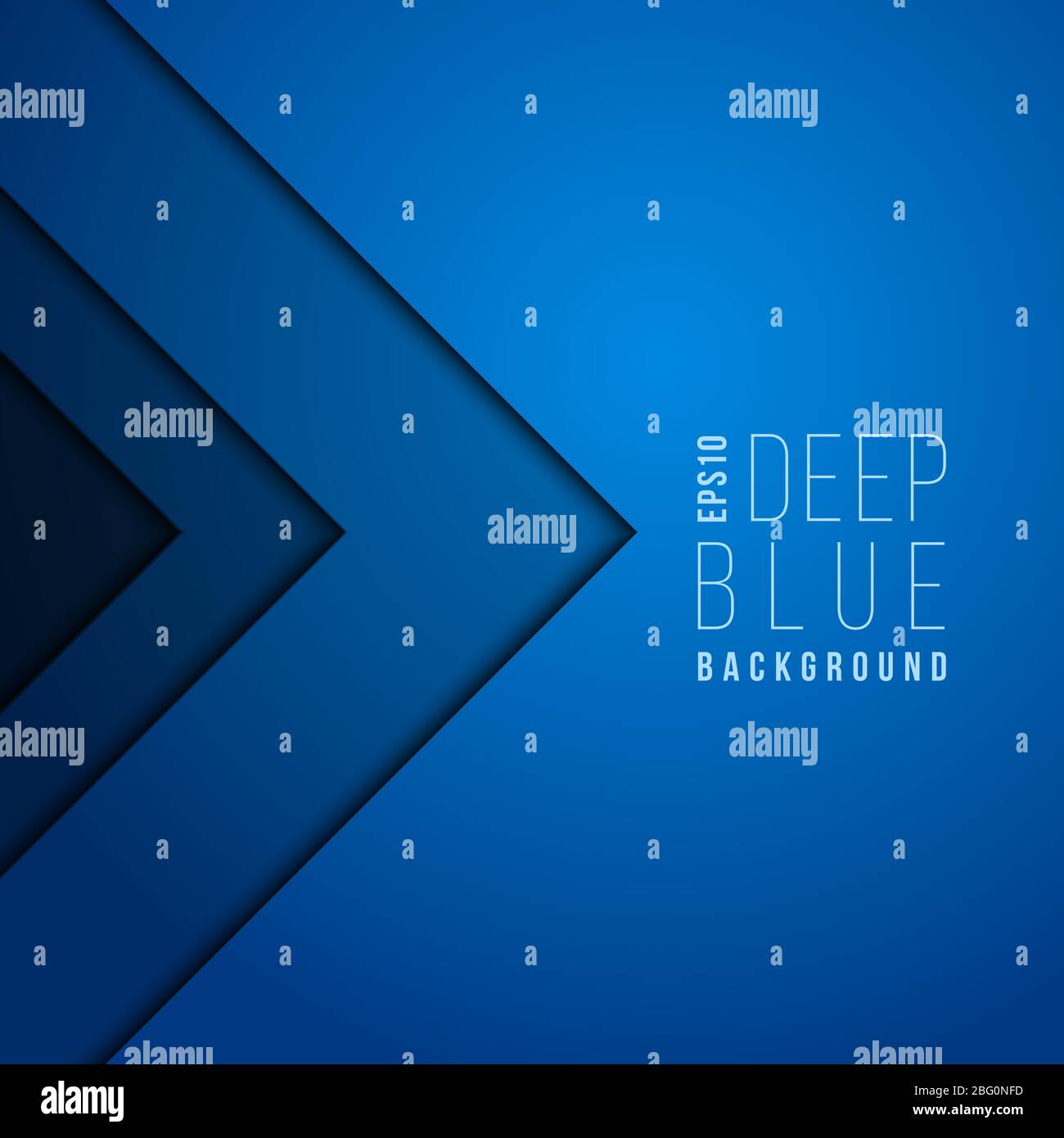 Origami Papier moderne minimale Kunst Vektor blauen Hintergrund. Moderne futuristische Tapete. Banner mit geometrischer Form dunkelblau Illustration Stock Vektor