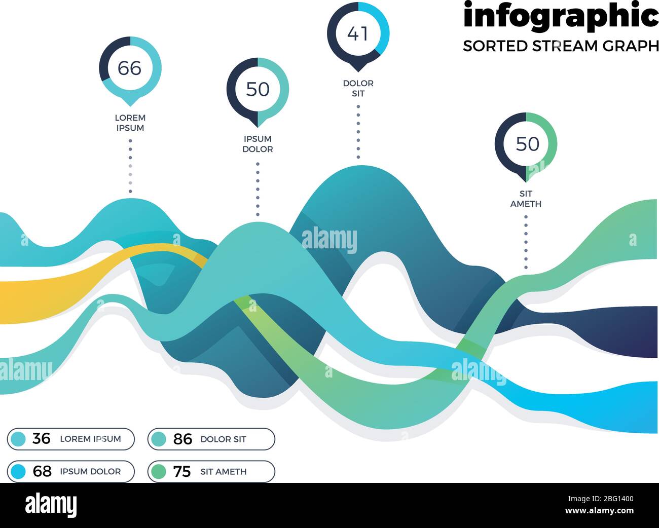 Abstraktes digitales Finanzdiagramm. Markttechnologiediagramme. Vektorgrafik. Farbige Grafik und Grafik Finanzmarkt Stock Vektor