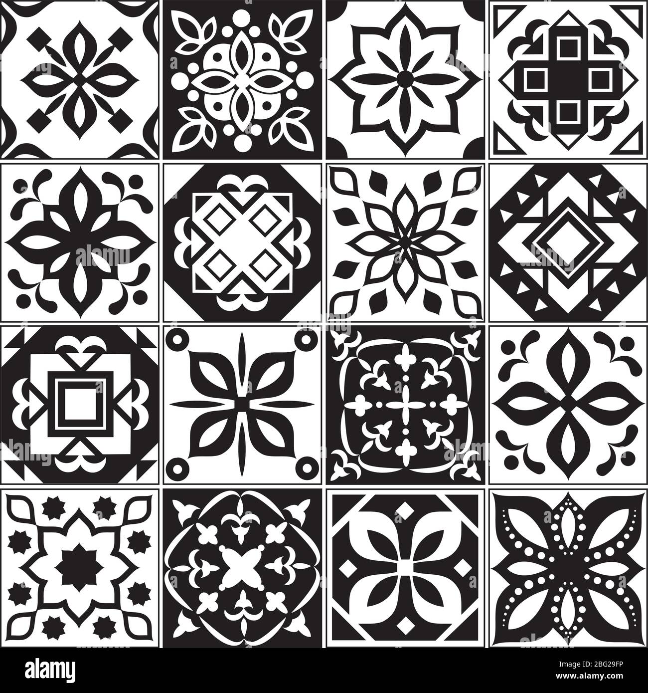 Moderne spanische und türkische Fliesen. Küche floralen Vektor Muster. Illustration von Oberflächenmosaik Keramik Muster, Arabesken und portugiesisch fl Stock Vektor