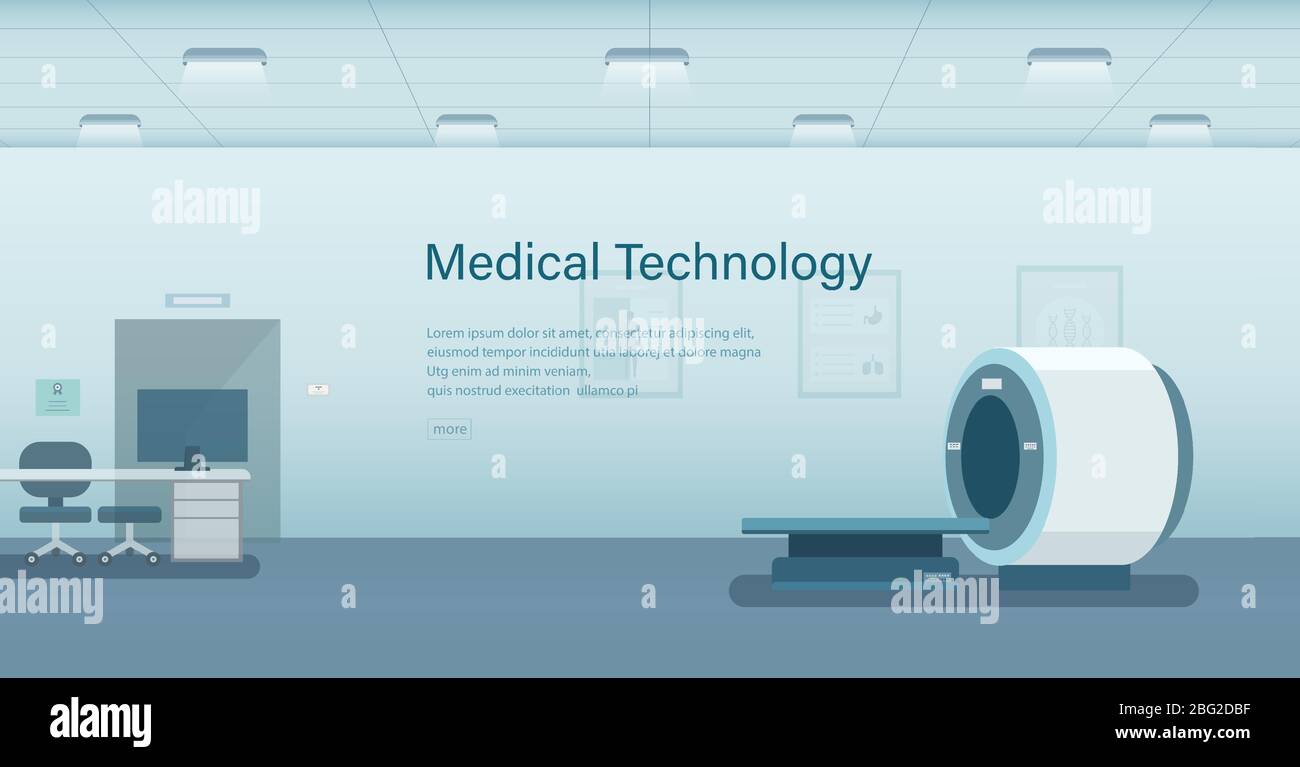 Medical Banner mit medizintechnischen Konzept Vektor-Illustration Stock Vektor
