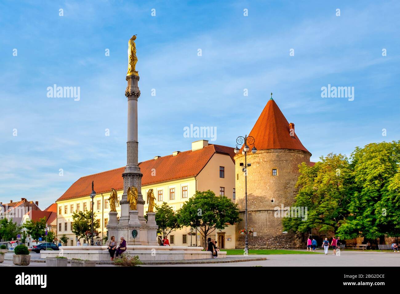 Platz in Kaptol, Zagreb, Kroatien Stockfoto