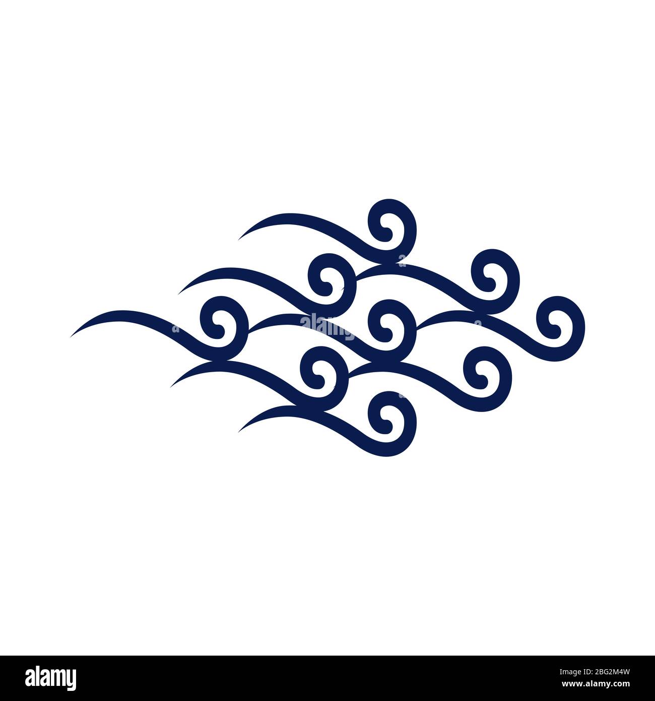 Splash of Water Logo Design Vektor Symbol Wasser Welle Logo Design Vektor Symbol und Symbol Illustration Stock Vektor