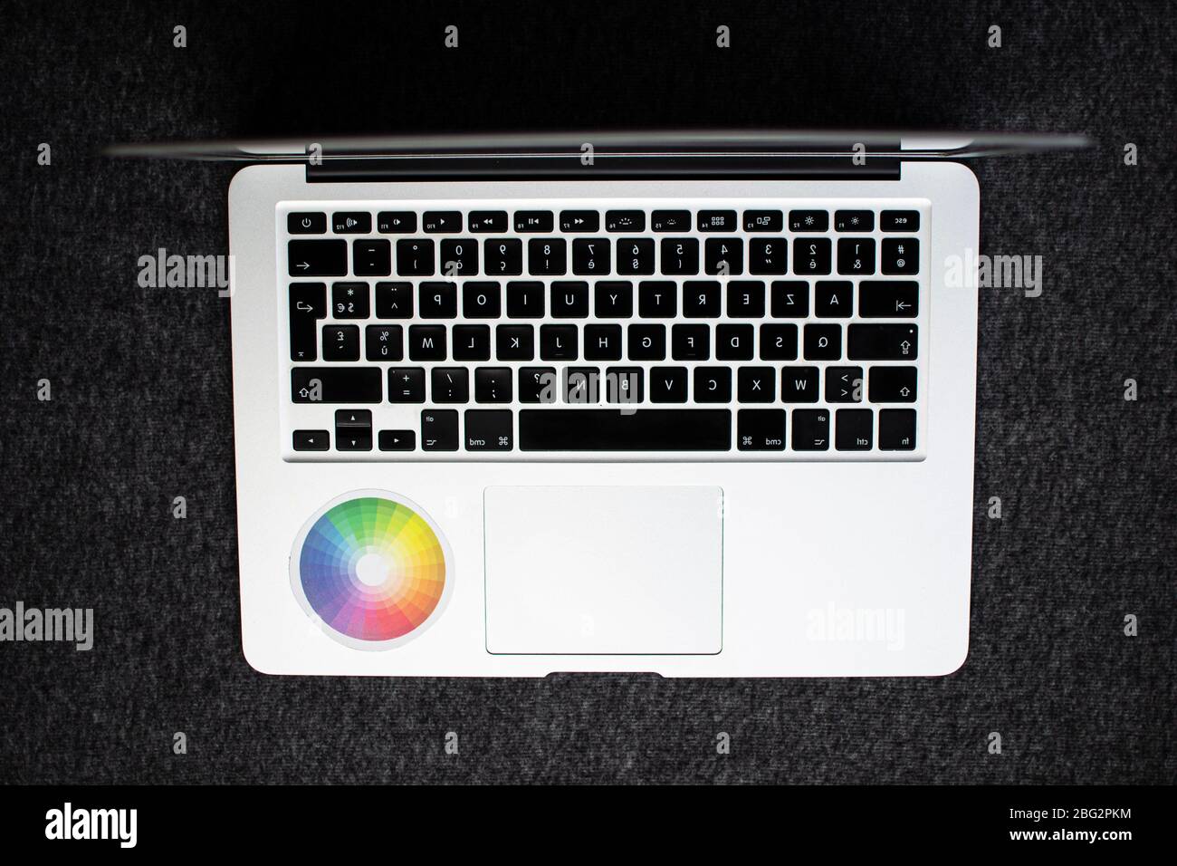 MacBook Air-Aufnahme Stockfoto