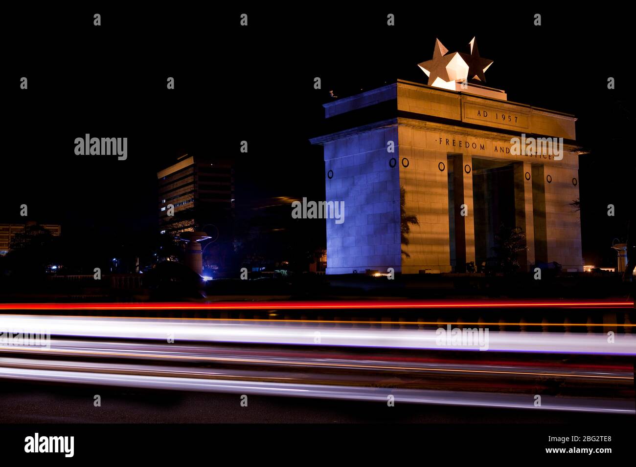 Der Independence Arch / Black Star Gate am Independence Square in Accra, Ghana. Stockfoto