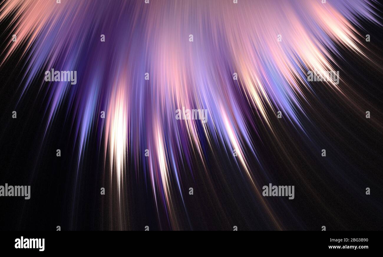 Abstrakte fraktale Kunst auf dunklem Hintergrund. Schöne fraktale Illustration für kreatives Grafikdesign Stockfoto