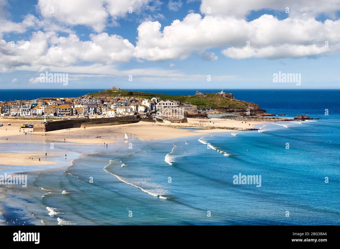 Blick auf St Ives, Cornwall Stockfoto