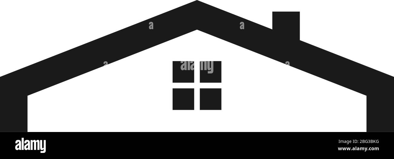 Home Symbol Design Vorlage Vektor isoliert Stock Vektor