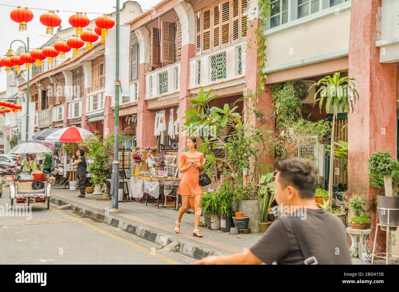 Street Art in George Town, Penang, Malaysia Stockfoto