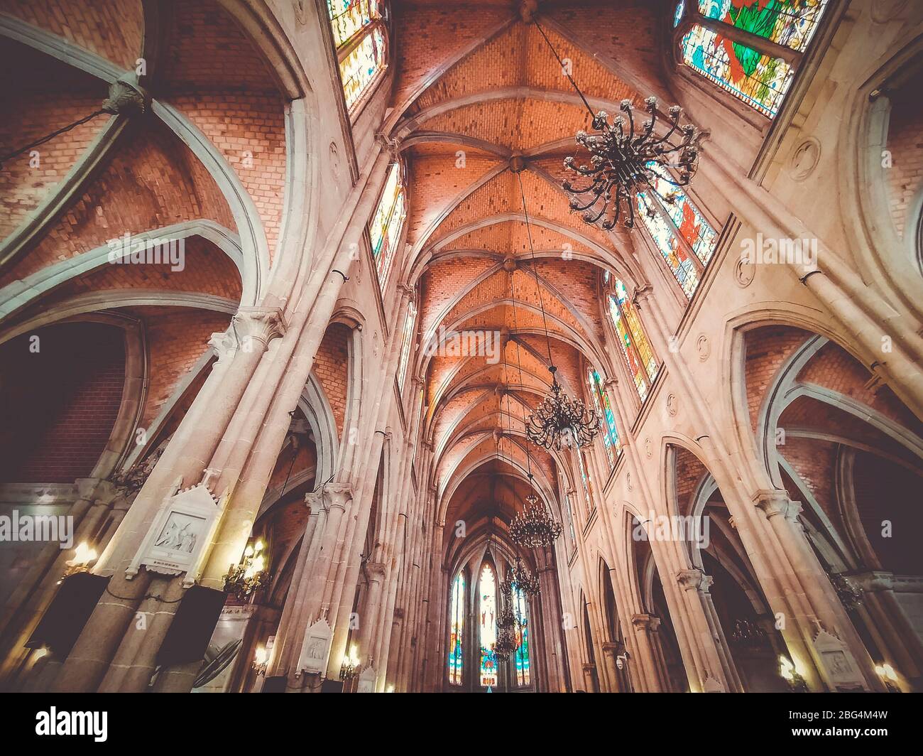 Dachstruktur der Kathedrale des Heiligen Herzens in Guangzhou China