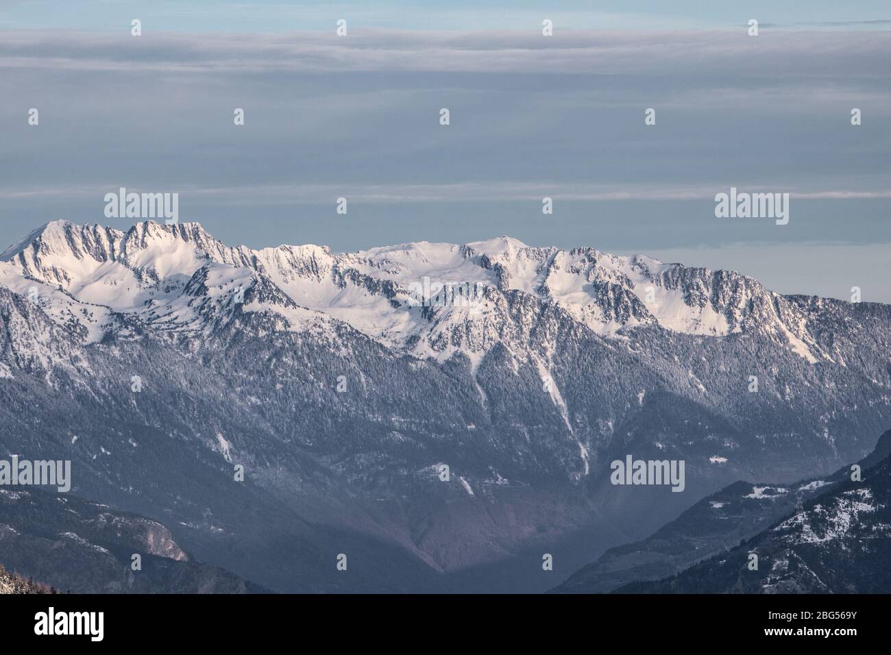 Mountain Peak in Valloire in den französischen Alpen, Frankreich Stockfoto