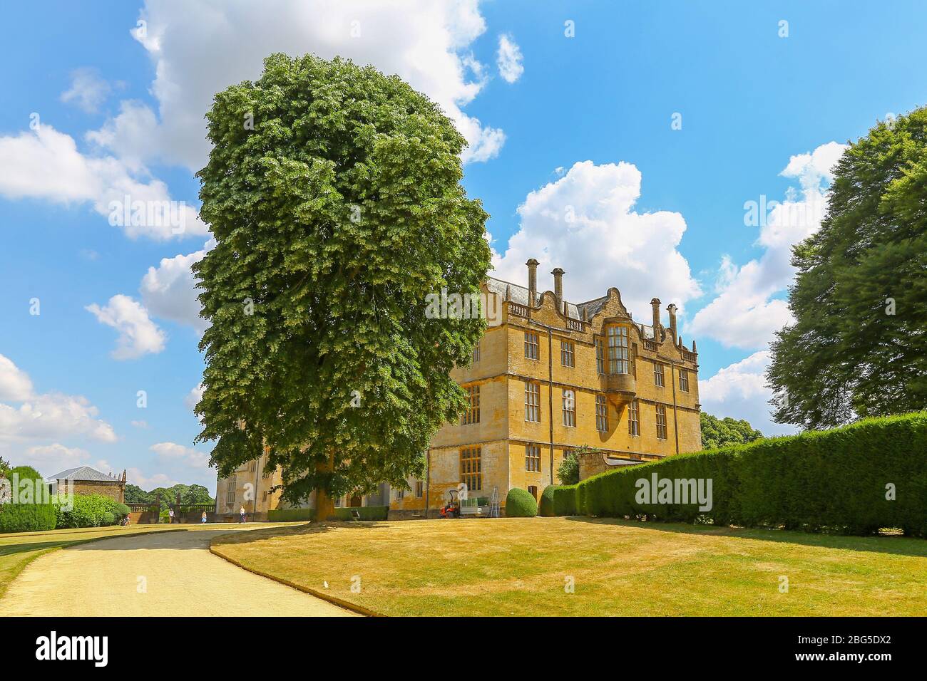 Montacute House, ein elisabethanische Herrenhaus in Montacute, Somerset, England, Großbritannien Stockfoto