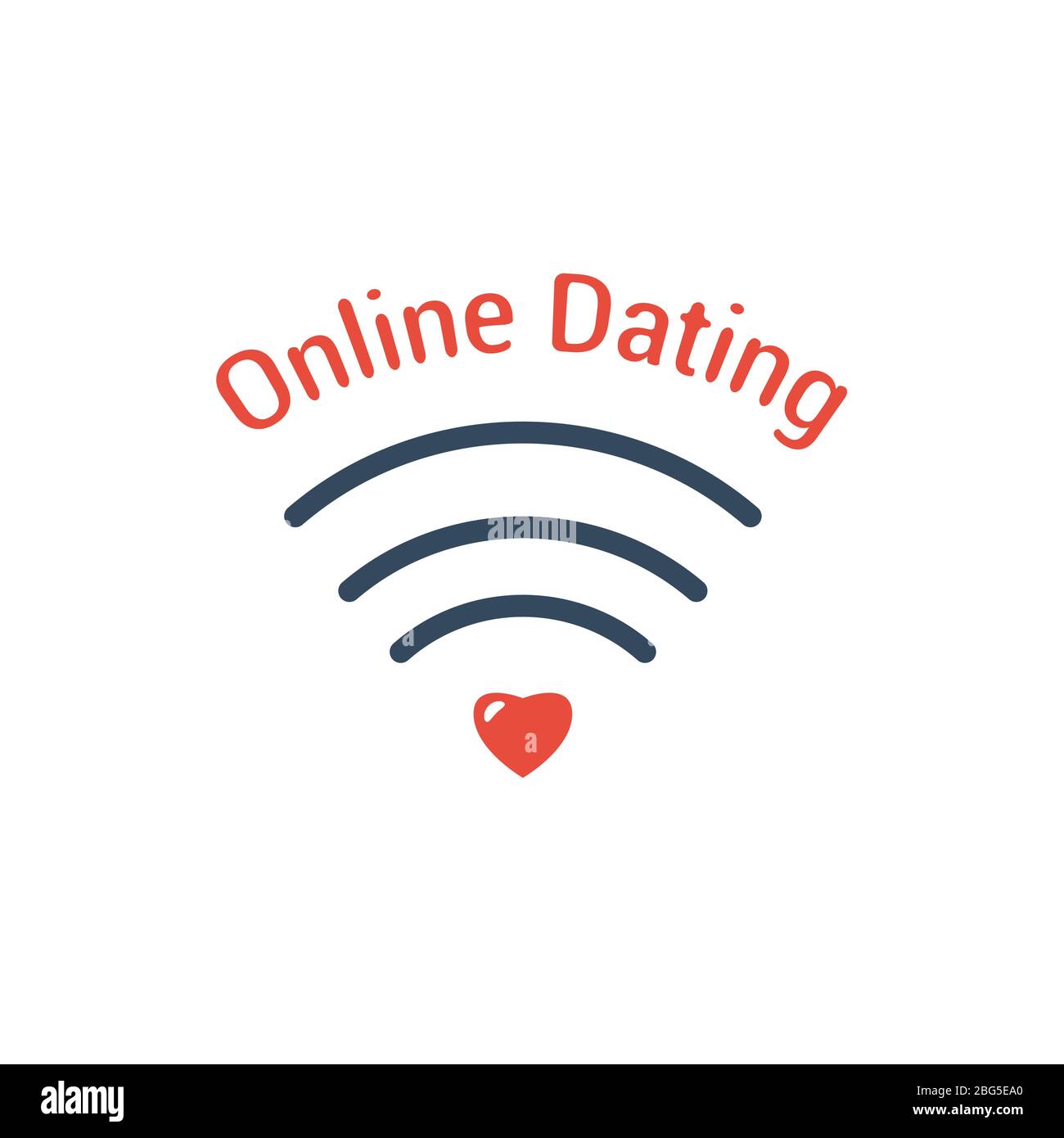 Symbol für Online-Dating Stock Vektor