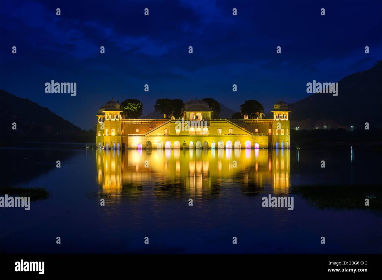 JAL Mahal Wasserpalast. Jaipur, Rajasthan, Indien Stockfoto