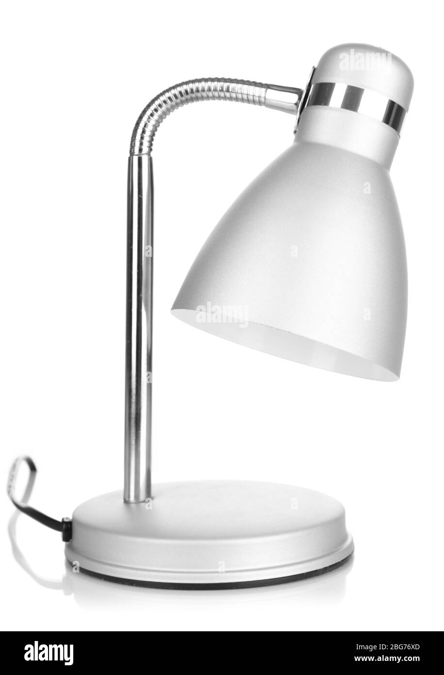 Tischleuchte isoliert auf weißem Stockfoto