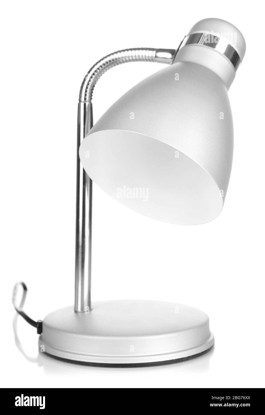 Tischleuchte isoliert auf weißem Stockfoto
