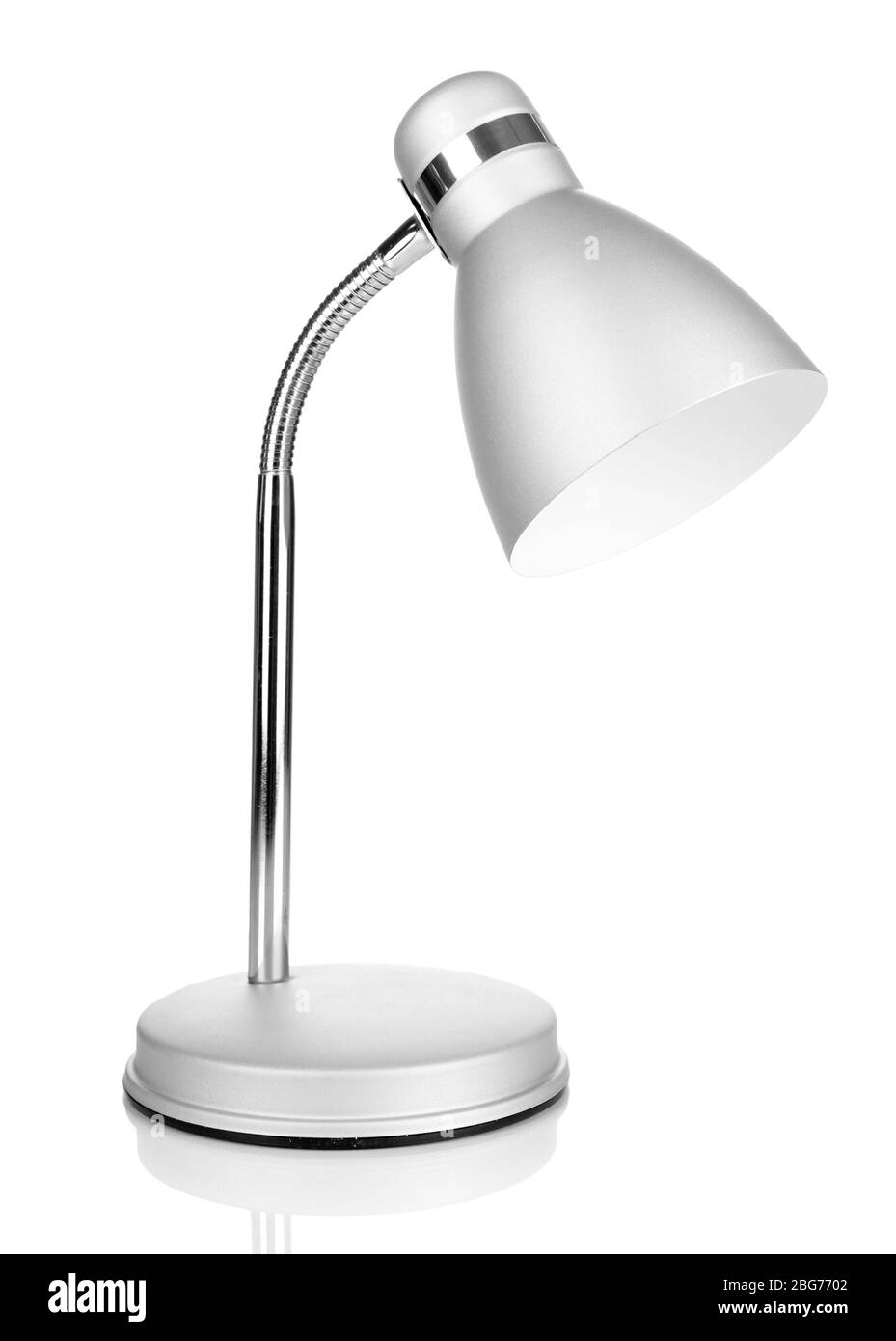 Tischleuchte isoliert auf weißem Stockfoto