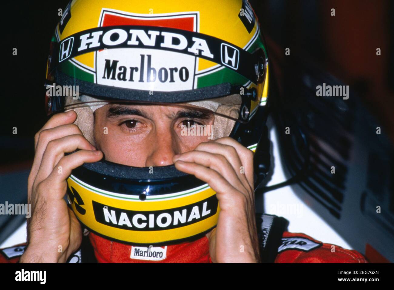 F1, GP Mexiko 1988, Mc Laren, Ayrton Senna BH Stockfoto