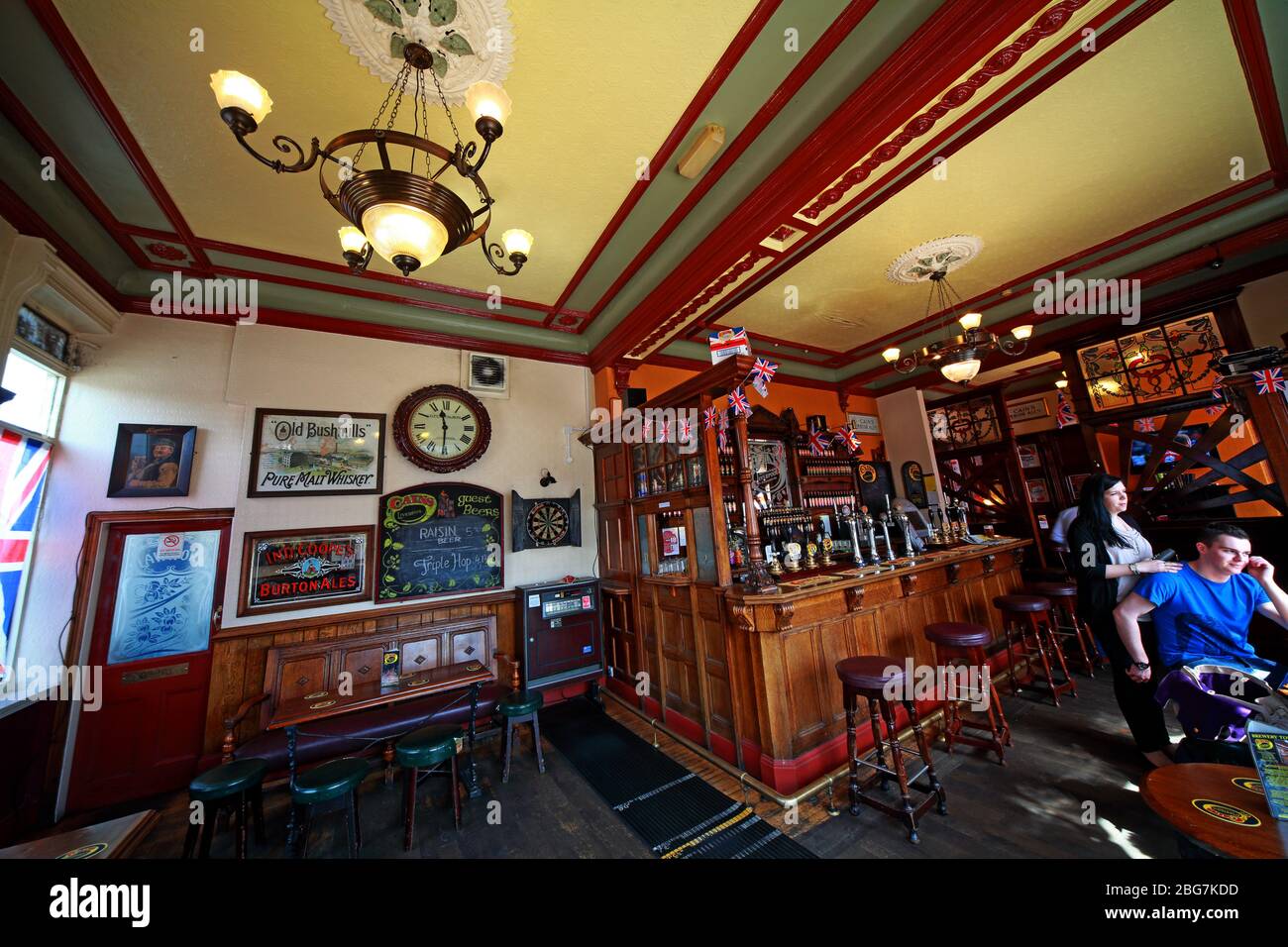 Cains Brewery Tap, Classic British Pub, 39 Stanhope St, Liverpool, Merseyside, England, Großbritannien, L8 5RE Stockfoto