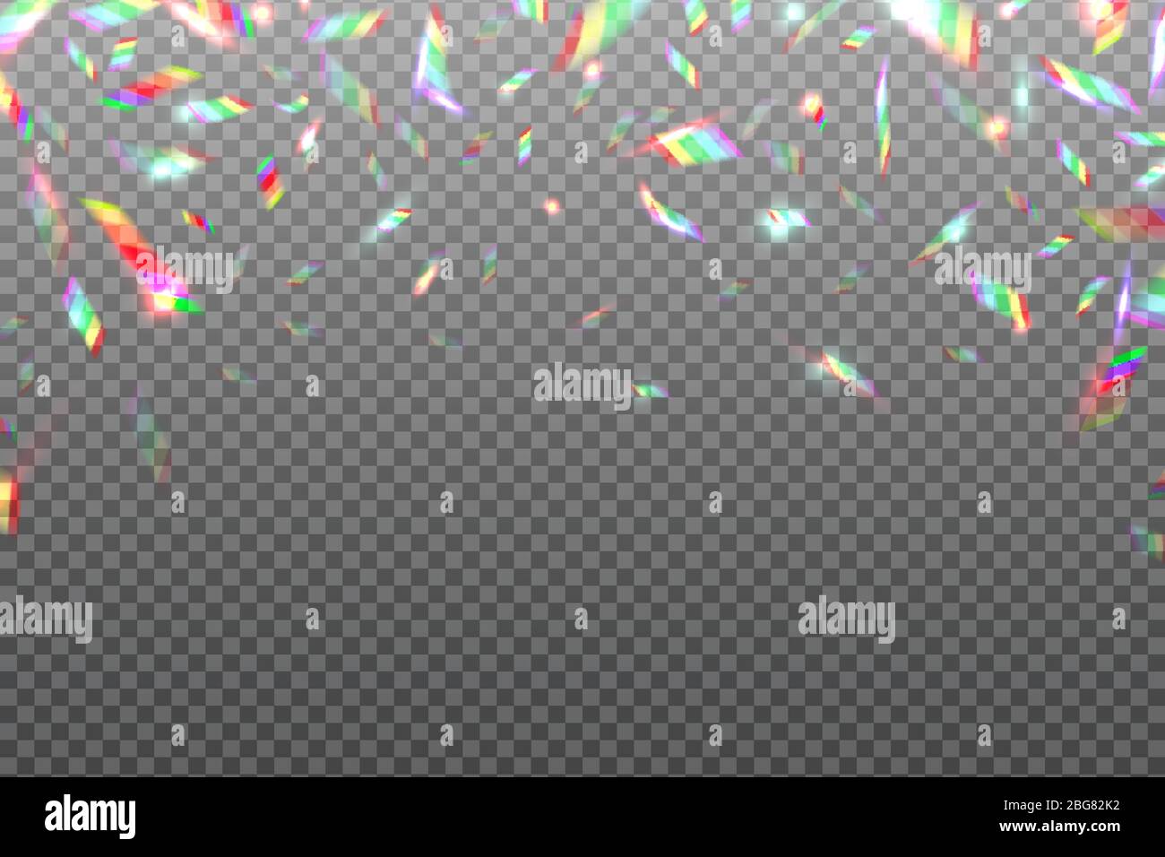Hologramm Glitch Regenbogen Hintergrund. Kristall glänzende metallische schillernde Folie isoliert. Hologramm Effekt Vektor Illustration. Hologramm lebendiger Effekt, Verlauf hell irisierend Stock Vektor