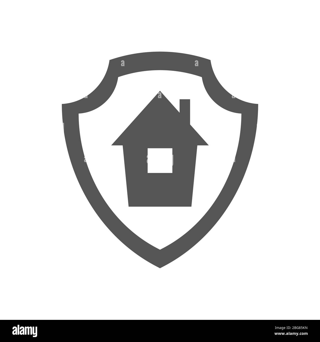 Bleiben Sie zu Hause. Selbstisolierung Appell als Zeichen oder Symbol. Vektorgrafik. EPS 10 Stock Vektor