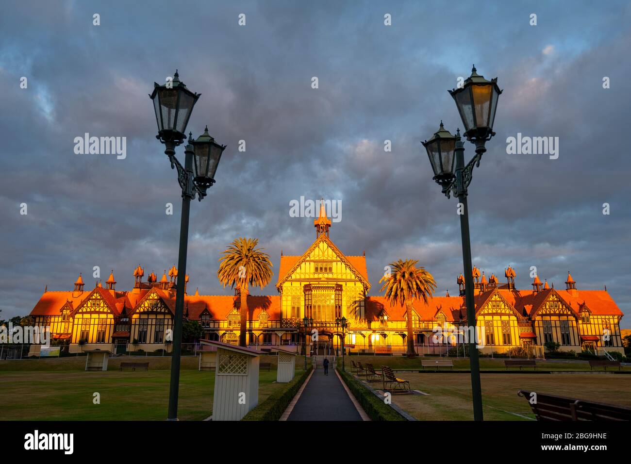 Rotorua Museum, Government Gardens, Rotorua, Neuseeland Stockfoto