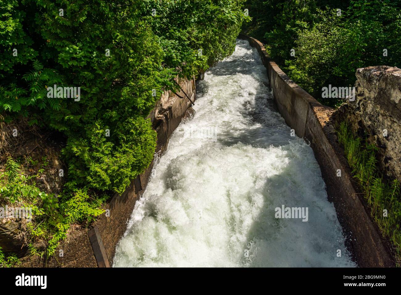 Buttermilk Falls Haliburton County Algonquin Highlands Ontario Kanada Stockfoto