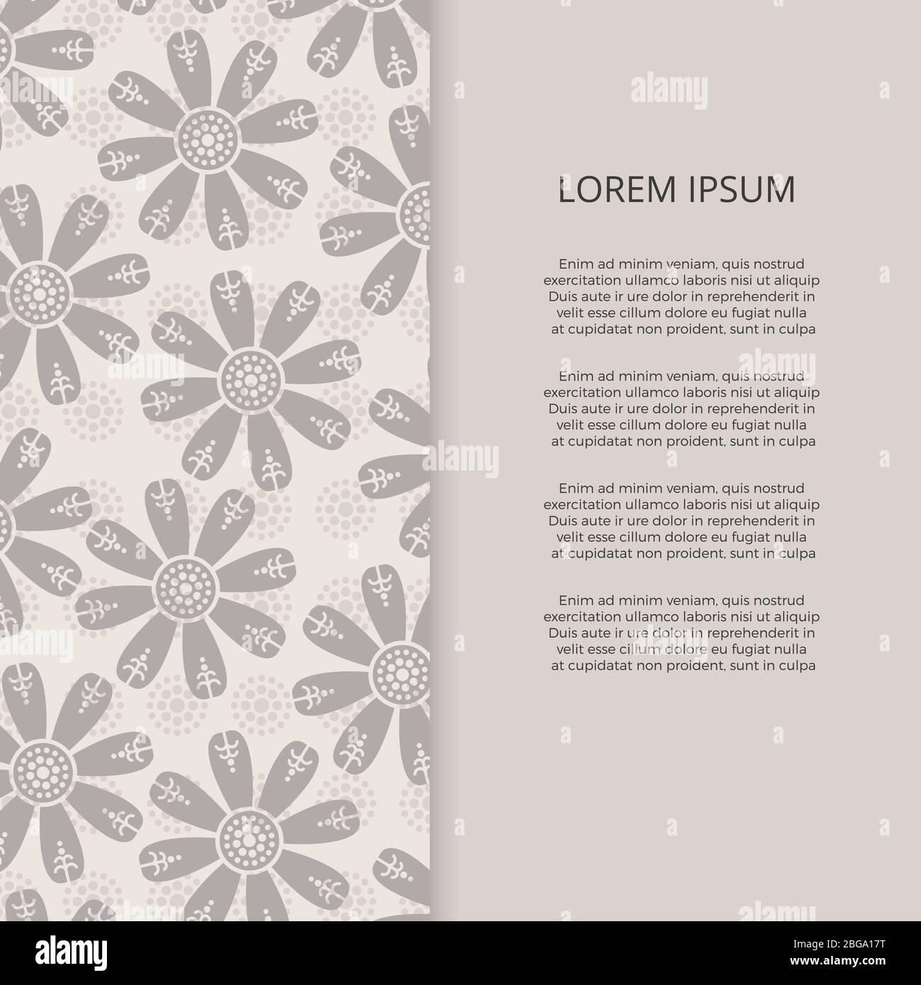 Orientalischer Stil Blumen Banner Design - koreanisch japanische oder chinesische Poster Seite. Vektorgrafik Stock Vektor