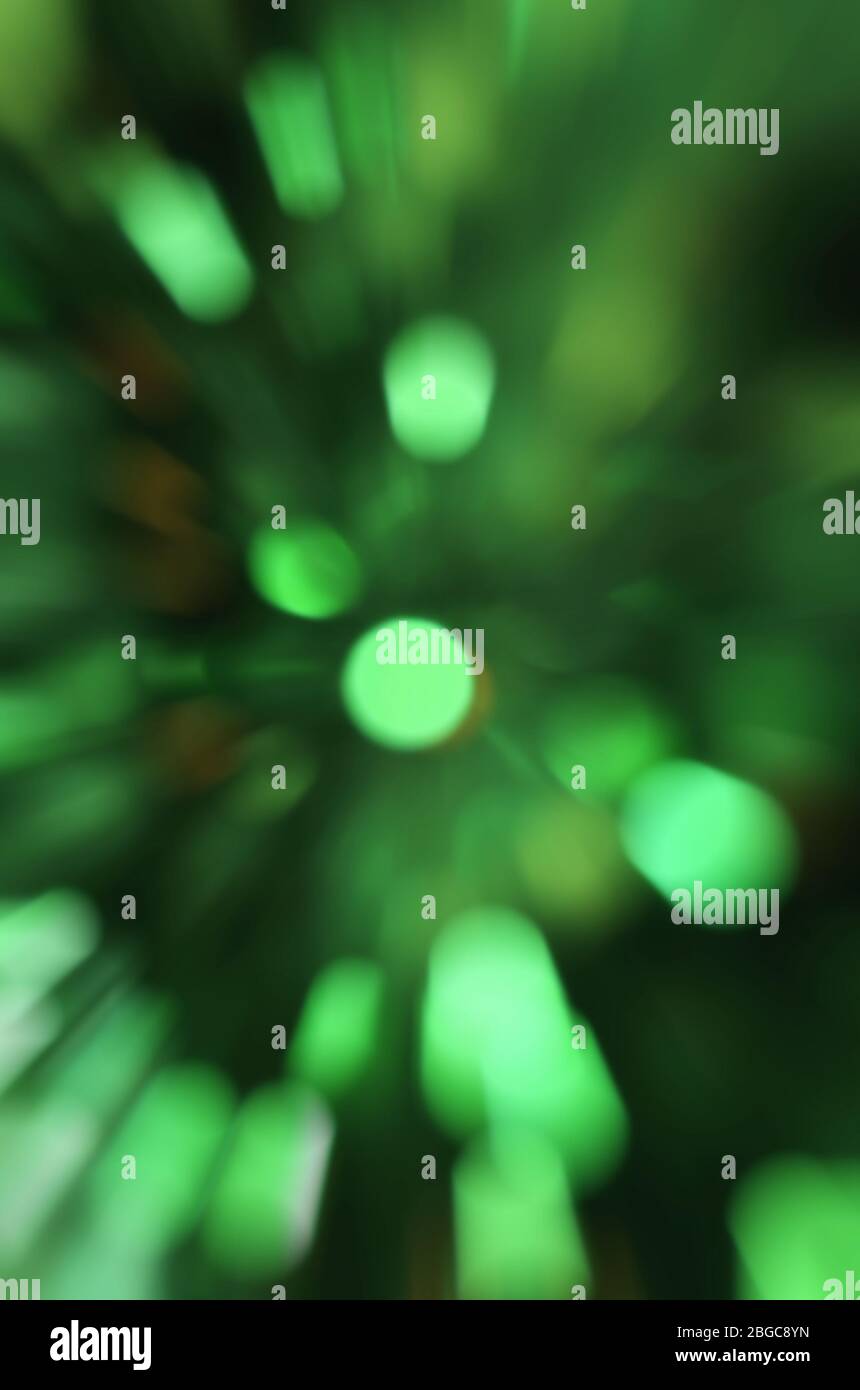 Grün Bokeh Glitter Vintage Hintergrund. Abstrakt grün Bokeh Lichter auf Hintergrund Stockfoto