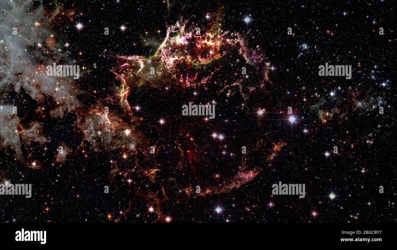 Der unendliche Raum Hintergrund mit Nebel und Sterne. Dieses Bild Elemente von der NASA eingerichtet Stockfoto