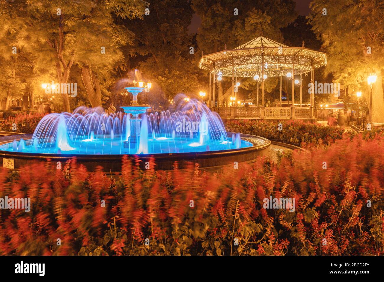 Brunnen in Odessa. Odessa, Odessa Oblast, Ukraine. Stockfoto