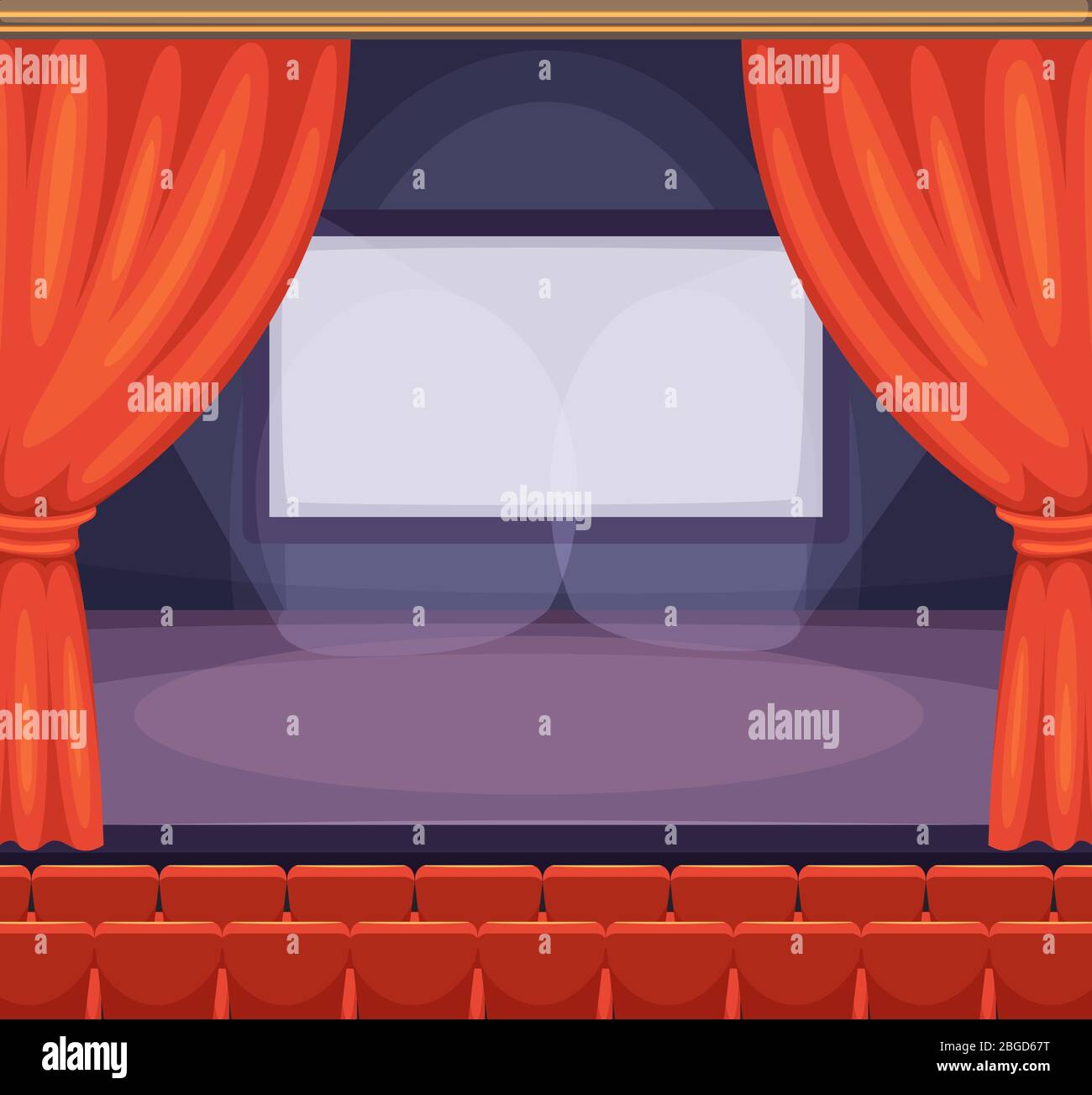 Noteworthy for having some recurring characters, some of which have. Kinosaal Comic : Cinema Theater Scene Curtain Vector Stockfotos Und Bilder Kaufen Alamy